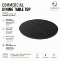 Circular Commercial Dining Table Top