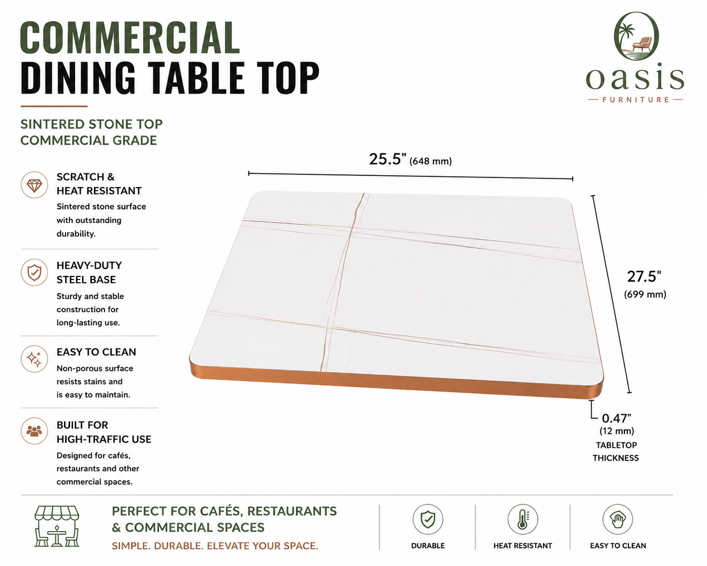 Commercial Dining Table Top