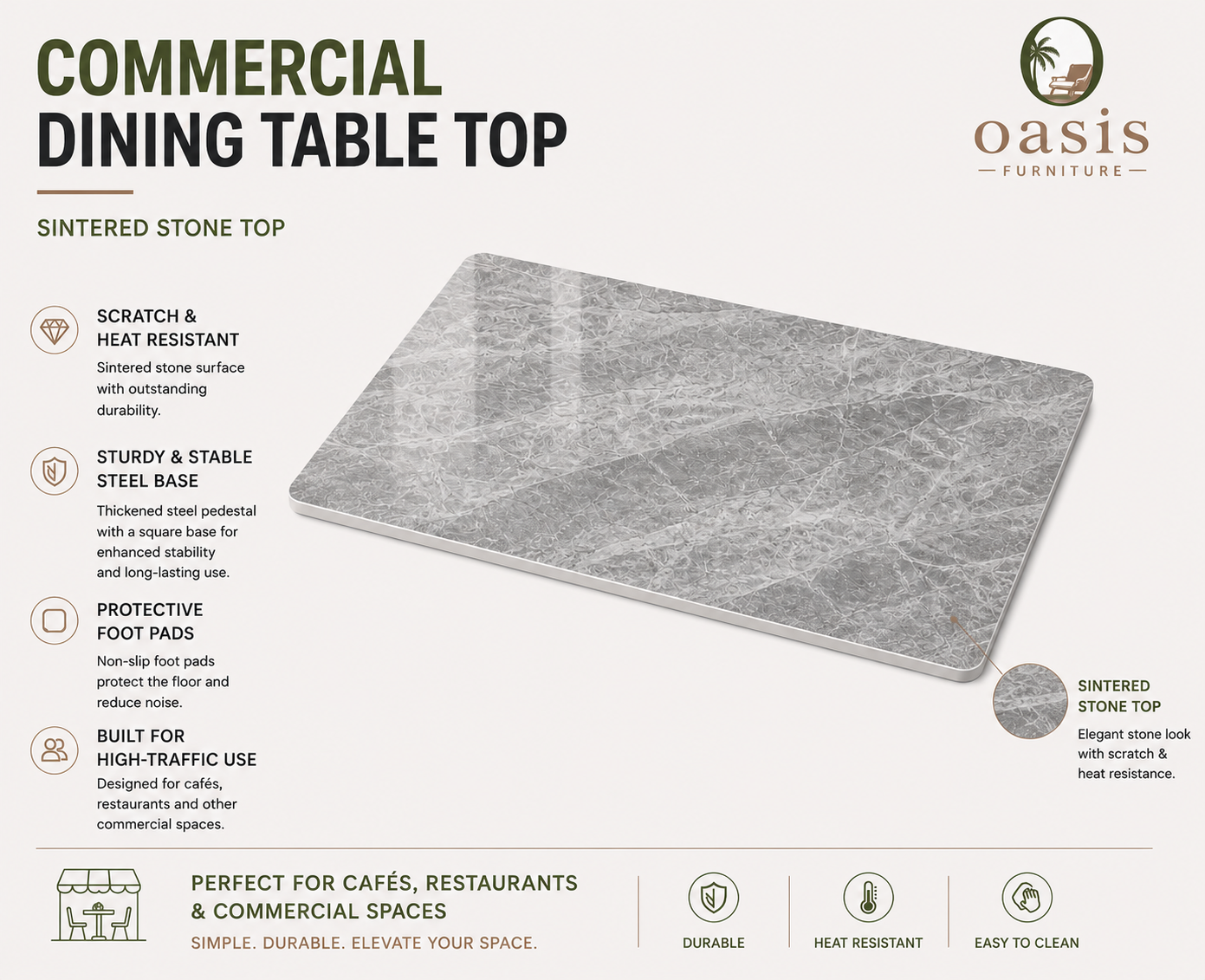Commercial Dining Table Top