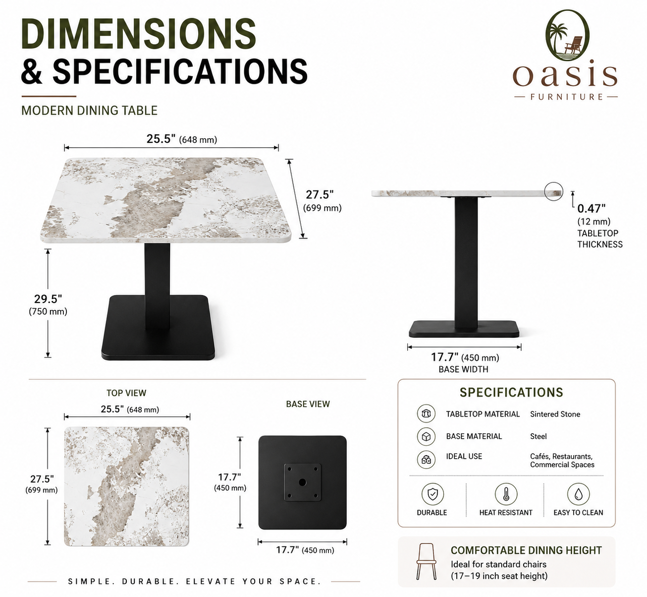 Commercial Dining Table