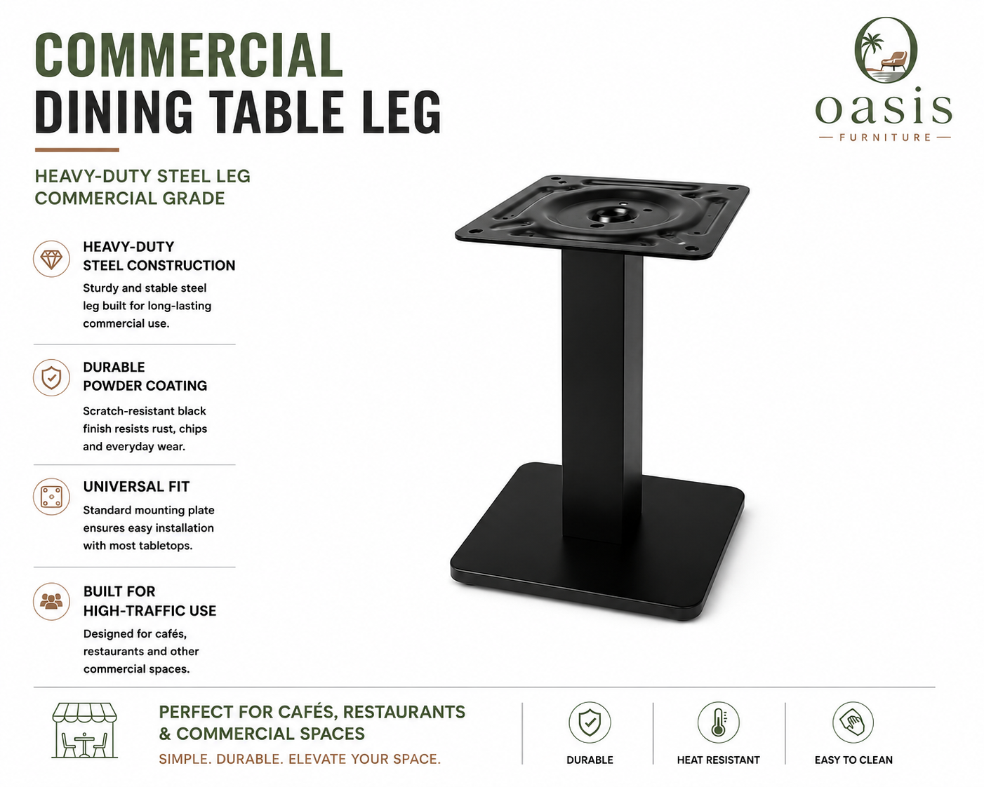 Commericial Dining Table Leg