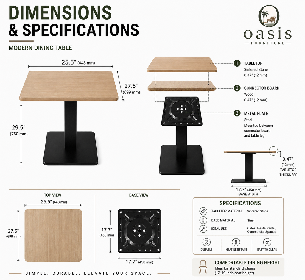 Commercial Dining Tabe