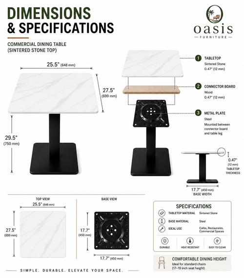 Commercial Dining Table