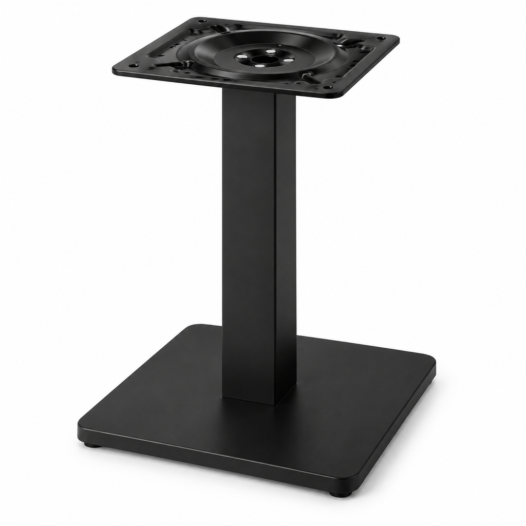 Black steel table base