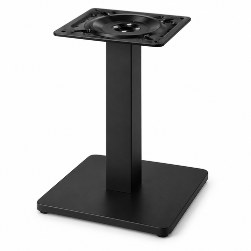Black steel table base